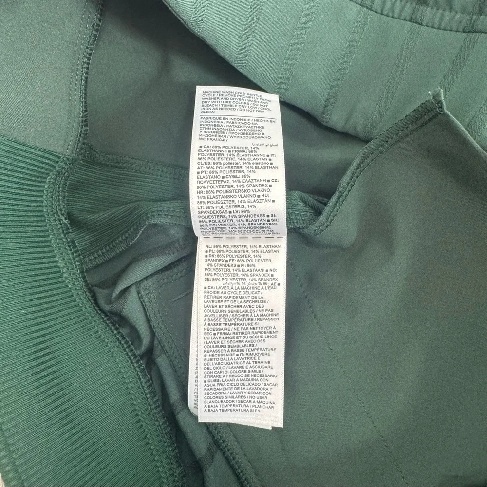 Athleta Brooklyn Ankle Pant Emerald Green Stripe Size 2 Petite Travel Work - Picture 10 of 16